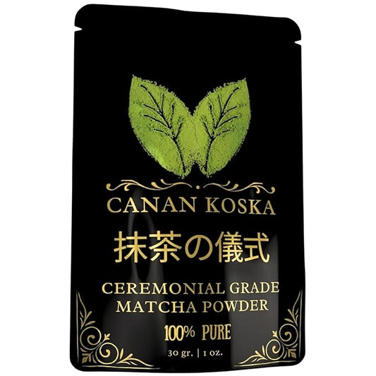 Canan Koska Ceremonial Grade Matcha Powder Series Eco Pack 1oz (30g) (1 Ounce (Pack Of 1))