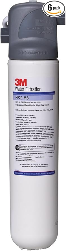 3M High Flow Series System BREW120-MS, 5616001, For Brewed Coffee and Hot Tea, Valve-in-Head Design