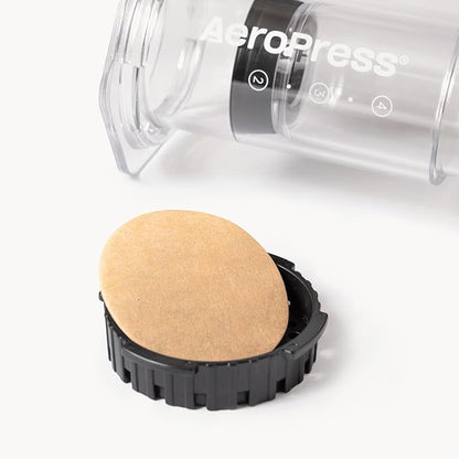 AeroPress Coffee Maker Natural Paper Micro-Filters – Round Replacement Coffee Filters, Unbleached, Compostable Paper Filters, Fits Standard Size AeroPress Coffee Makers, 200 Count