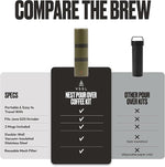 Load image into Gallery viewer, Nest Pour Over Coffee Kit | Coffee Maker for Camping | All-In-One Travel Pour Over | Transportable Dripper, Two 10oz Stainless Steel Travel Mugs | Compact Storage &amp; Adventure Ready | Deep Moss