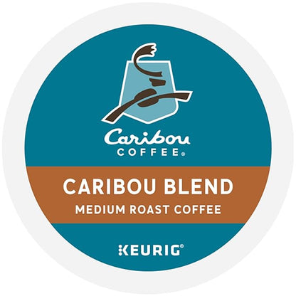 Caribou Coffee Caribou Blend Keurig Single-Serve K-Cup Pod, Medium Roast Coffee, 60 Count (6 Packs of 10)