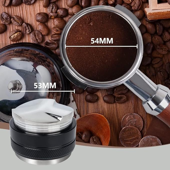 58mm Coffee Distributor,Dual Head Coffee Tamper,Espresso Distribution Tool,Adjustable Depth- Professional Espresso Distributor Leveler Tool Fits for 58mm