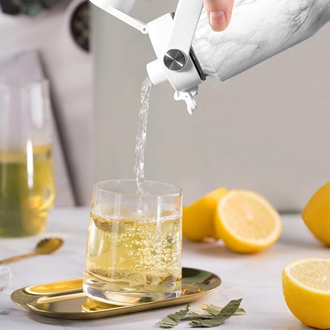 SENDESTAR 40oz Stainless Steel Water Bottle(Cold for 48 Hrs, Hot for 24 Hrs),Double Wall Vacuum Insulated Bottle with Straw Lid, Spout Lid and Flex Cap, Fit in Any Car Cup Holder TXIN-40-Marbling