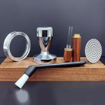 Load image into Gallery viewer, 5 Pieces - 53.3mm Espresso Tamper Accessories Kit Fit 54mm Portafilters, 53.3mm Coffee Tampers Set, WDT Stirrer Tool, Puck Screen, Dosing Funnel, Coffee Cleaning Brush (53.3mm)