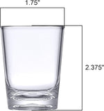 Load image into Gallery viewer, Amazing Abby - Sharon - 2-Ounce Plastic Shot Glasses (Set of 12), Clear Shot Glass Set, Reusable, BPA-Free, Shatter-Proof, Dishwasher-Safe, Perfect for Whiskey, Tequila, Vodka, Espresso, and More