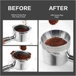 Load image into Gallery viewer, 51mm Magnetic Espresso Dosing Funnel Lightweight Aluminum Coffee Dosing Ring Compatible 51mm Portafilter (Silvery, 51mm)