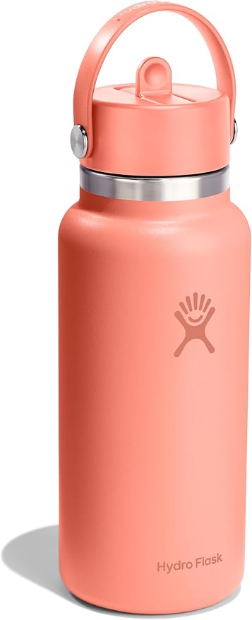 Hydro Flask 32 Oz Wide Mouth Flex Straw Cap Sunglow
