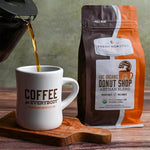 Load image into Gallery viewer, Fresh Roasted Coffee, Organic Donut Shop | USDA Organic, Kosher | Medium Roast 12 oz Whole Bean