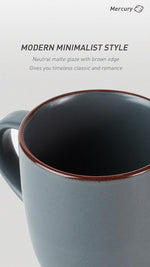 Load image into Gallery viewer, famiware Mercury Coffee Mugs 13 oz, Coffee Mugs Set of 6 with Handle, Cups for Latte, Hot Tea, Cappuccino, Mocha, Cocoa, Charcoal