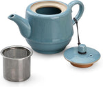 Load image into Gallery viewer, Teapot with Infuser Ceramic Tea Pot with Removable Stainless Steel Fliter for Loose Tea 15.80 OZ/450ml (1-2cups) Teapots for Tea Coffee Milk for Office Home Men Women as Gift(Sky Blue)
