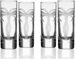 Load image into Gallery viewer, Rolf Glass Palm Tree Shot Glass | 2.5oz Engraved Glass Cordial | Coastal Glassware | Lead-Free and Diamond-Wheel-Engraved | Made in the USA | Set of 4