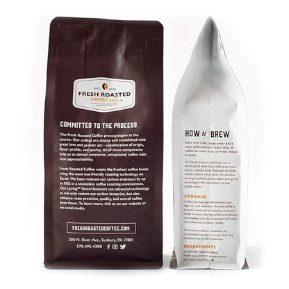 Fresh Roasted Coffee, Dark Brazil, 2 lb (32 oz), Med-Dark Roast, Whole Bean, Kosher