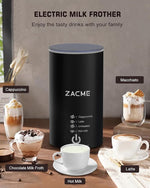 Load image into Gallery viewer, ZACME 4IN1 Single Serve Coffee Maker for K Cup &amp;Ground, Small Coffee Machine with Milk Frother &amp; Grinder, 5 Brew Size, 28oz Water Tank, Adjustable Drip Tray