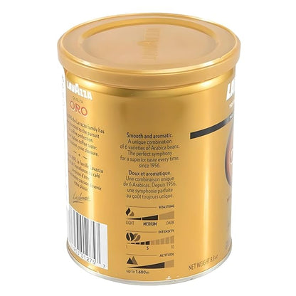 Lavazza Qualita Oro Ground Coffee, 8.8 Ounce (Pack of 1) - Packaging May Vary