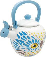 Whistling Tea Kettle for Stove Top Enamel on Steel Teakettle, Supreme Housewares Owl Design Teapot Water Kettle Cute Kitchen Accessories Teteras (2.1 Quart, Owl)