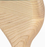 Load image into Gallery viewer, Noguchi Triangle Glass Coffee Table with Solid Wood Base, Vintage Clear Glass Top Modern Design for Living Room, Patio, Study, White Ash