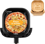 Load image into Gallery viewer, ASZ 5qt Air Fryer Compact Knob Black for dorm office - 4.7L Airfryer with Window 1400W Visual Basket - Non-Stick Pan, Manuel Control Max 60s Timer &amp; 400℉ Kitchen Airfry Countertop Gift