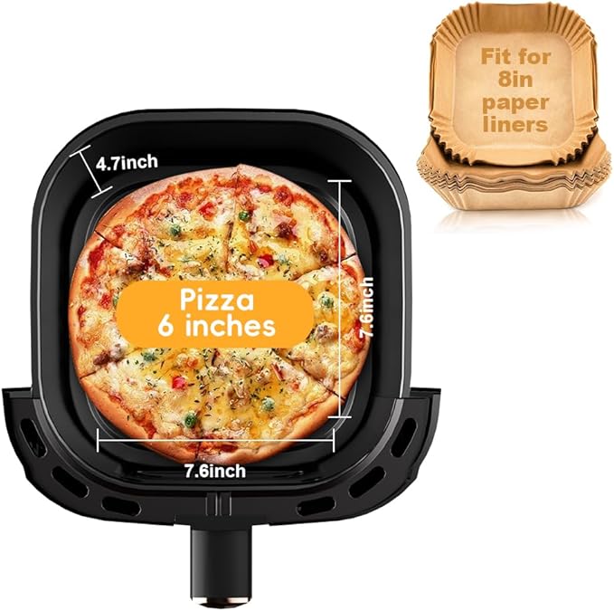 ASZ 5qt Air Fryer Compact Knob Black for dorm office - 4.7L Airfryer with Window 1400W Visual Basket - Non-Stick Pan, Manuel Control Max 60s Timer & 400℉ Kitchen Airfry Countertop Gift