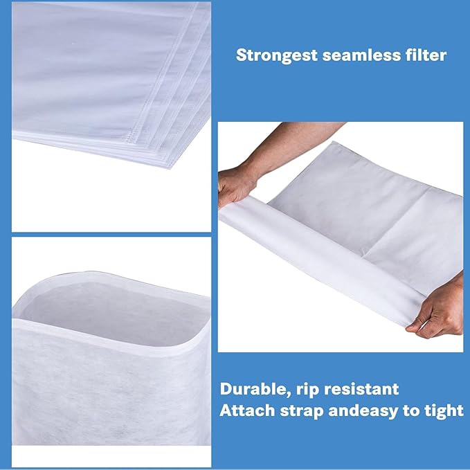 100 Pack Cold Brew Coffee Filters, 20" X 20" Commercial Cold Brew Bags, Brew Up To 5 LBS Coffee, Filter Bag, 5 Gallon Coffee Filter