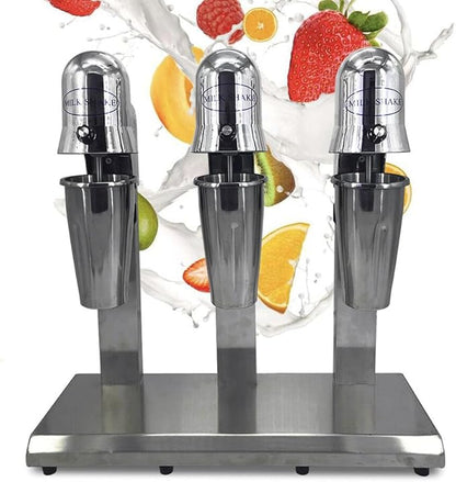 Electric Milk Tea Shaker Double Frame Milk Tea Shaking Machine 18000RMP Minute Stainless Steel Auto Tea Milk Making Machine for Boba Milk Tea