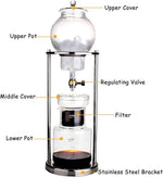 Load image into Gallery viewer, LOYALHEARTDY Ice Cold Brew Dripper Coffee Maker, 600 ml Luxury Iced Coffee Maker Smooth Drip Coffee Maker with Adjustable Rate Dripper Cold Brew Coffee Machine Ice Drip Coffee Maker for Coffee &amp; Tea