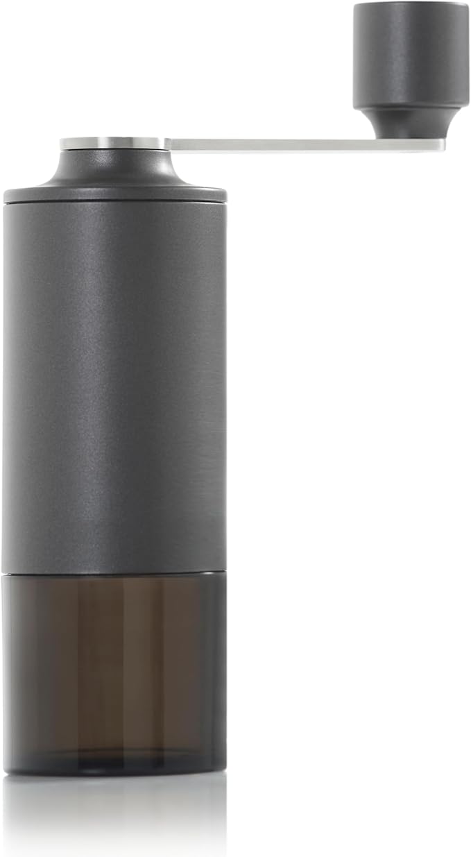 AdHoc Moro Coffee Grinder - Manual Ceramic Coffee Grinder with Adjustable Coarseness - For Home Brewing, Espresso & French Press - Dark Grey