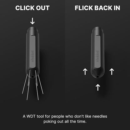 Subminimal Flick WDT Espresso Distribution Tool - Stirrer Tool For Barista-Grade Precision Brewing - Tamper With Retractable Needles - Coffee & Espresso Machine Parts & Accessories