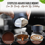 Load image into Gallery viewer, 53mm Espresso Distributor, Distribution Tool Aluminum Alloy, Stainless Steel and Walnut Wood Cap, Adjustable Height Leveler for 54mm Portafilters, Espresso Coffee Accessories