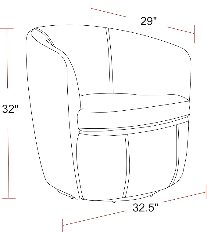 Parker Living Barolo - Snow 100% Italian Leather Swivel Club Chair