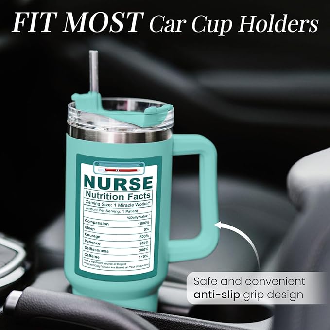 Nurse Gifts 40oz Stainless Steel Insulated Tumbler - Coffee Cup for Nurses Week, Appreciation Gifts