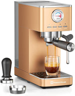 Load image into Gallery viewer, Maestri House 20 Bar ULKA Pump Espresso Machine, Compact Espresso Maker Built-in Flow Meter Steam Milk Frother, Stainless Steel Coffee Machine for Cappuccino, Latte, Rose Golden