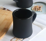 Load image into Gallery viewer, harebe Retro Coffee Mug Set of 4, 10 OZ Heavy Classic Ceramic Diner Cups Set with Handle for Coffee, Tea, Cocoa, Milk, Latte（Black）