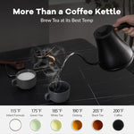 Load image into Gallery viewer, Mecity Electric Kettle Gooseneck Pour Over Kettle ±1℉ Temperature Control Quick Heating Water Boiler for Coffee &amp; Tea &amp; Formula Auto Shut Off Tea Kettle 1200 Watt, 0.8L, Matt Black, Barista Edition