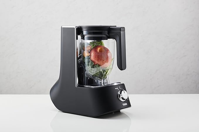 Tiger Smoothie Blender - Japanese Smoothie Maker for Smoothies, Crushed Ice, Milkshakes, Soups, Purees, Sauces, Matcha with Degree Diagonal-Blade Food Processor