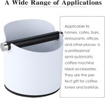 Load image into Gallery viewer, Italian Espresso Tapping Box, Stainless Steel Coffee Grinding Tapping Box, With Detachable Tapping Rod And Anti Slip Rubber Base (White)