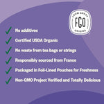 Load image into Gallery viewer, FGO Organic Dried Lavender Flowers, Extra Grade Dried Buds, Imported From France for Culinary or Sachet Bags, 4oz, Packaging May Vary (Pack of 1)