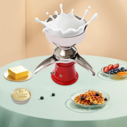 Electric Milk Cream Centrifugal Separator, 5L/1.32Gal Adjustable Consistency Make Cream Butter Milkshake, 10500RPM Separator Goat Milk Separator, Fat Content of Skim Milk: ≤0.03%, 110-240V