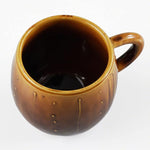 Load image into Gallery viewer, Asayu Japan Ceramic Coffee Pour Over Maker Set in Caramel, Slow Brewing Paper Filter Holder and Dripper with 3 Holes for Coffee and Tea (Complete 2PCS Set)