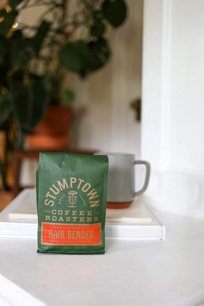 Stumptown Coffee Roasters, Medium Roast Whole Bean Coffee - Hair Bender, Flavor Notes of Citrus and Dark Chocolate, 24 Ounces (2 Bags of 12 Ounces)