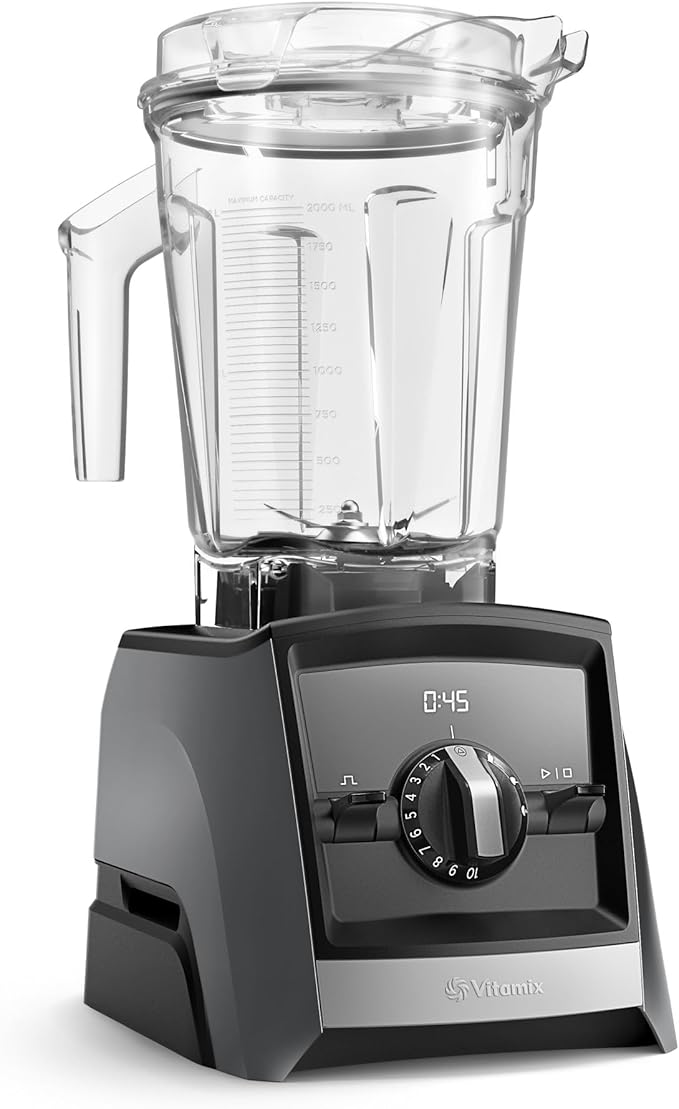 Vitamix A2500 Ascent Series Smart Blender, Professional-Grade, 64 oz. Low-Profile Container, Slate
