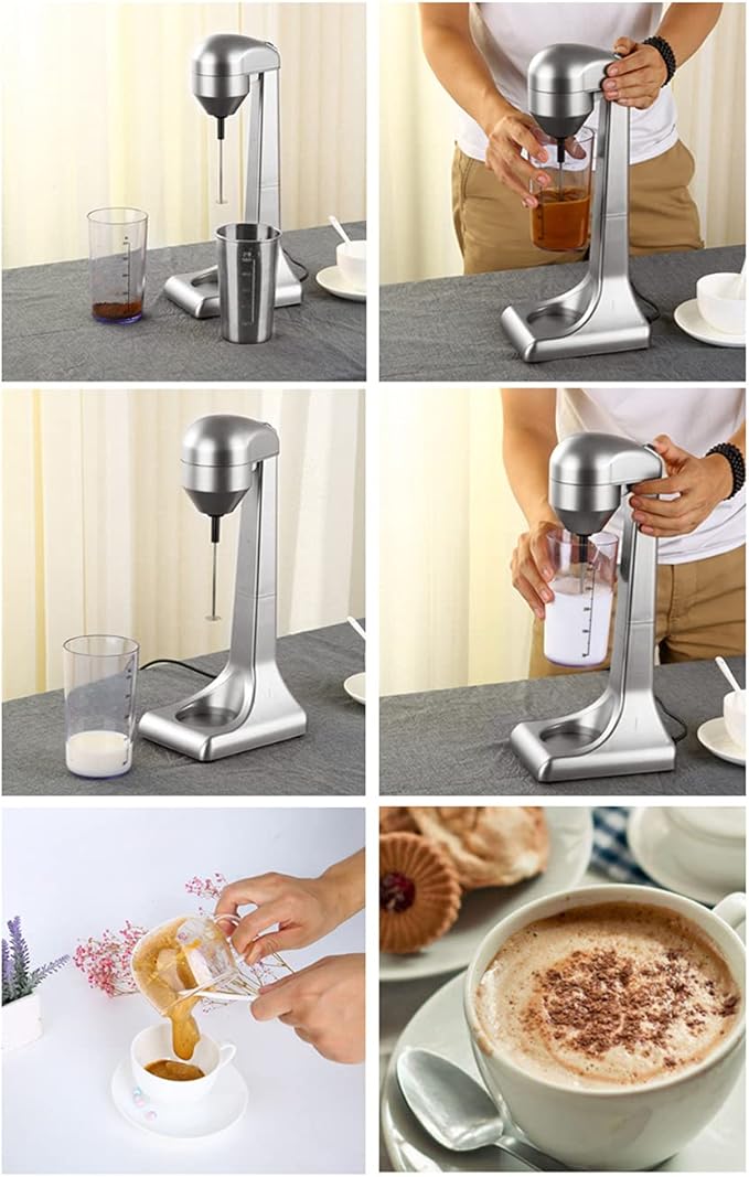 Commercial Stainless Steel Milk Shake Machine, Stainless Steel Milk Shaking Machine,One Head Drink Mixer 110V (One Head)