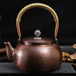 Load image into Gallery viewer, Handmade Pure Copper Teapot, Pure Copper Kettle for Gas Stove, Pure Copper Tea Set, Copper Teapot