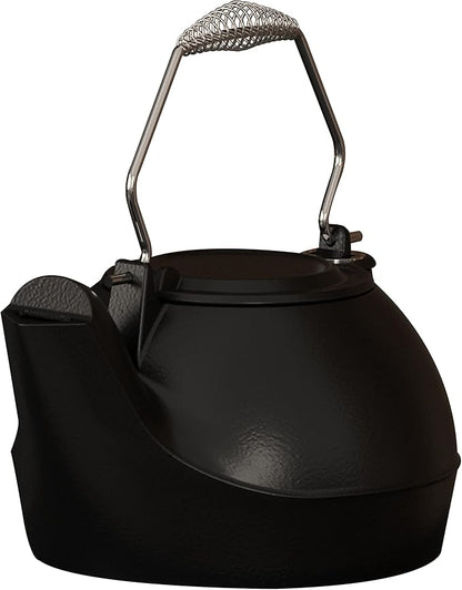 Fire Beauty Humidifying Iron Kettle，Stove Humidifier，Wood Stove Kettle，Cast Iron，Chrome handle