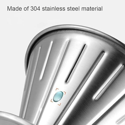 Pour Over Coffee Dripper,304 Stainless Steel V Shaped Slow Drip Coffee Filter,Reusable Dripper Coffee Filter With Handle Coffee Dripper Accessory for Coffee Pot Coffee Maker/Size L