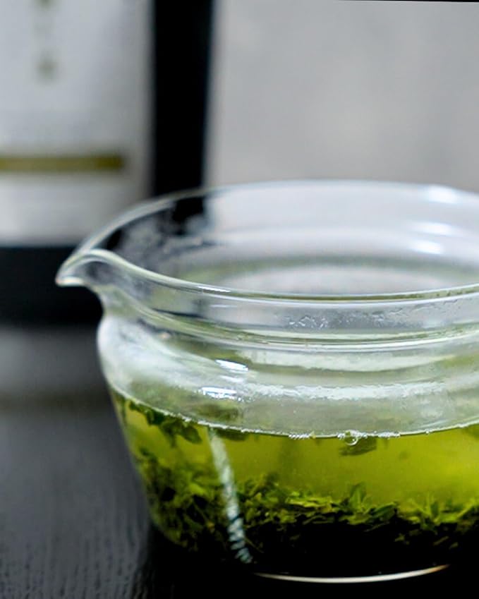 Emptea Sencha Japanese Green Tea Loose Leaf - Asamushi Light Steamed First Harvest Tea Masters Blend Oragnic Unsweetened Japanese Green Tea 2.82 oz (80g)