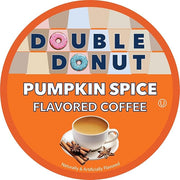 Double Donut Coffee Pumpkin Spice Flavored Coffee Pods, Medium Roast Coffee, Compatible with Keurig K Cups Brewers, 20 Count