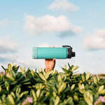 Load image into Gallery viewer, koodee Insulated Water Bottle, 22 oz Stainless Steel Double Wall Vacuum Wide Mouth Sport Bottle with Leakproof Spout Lid (Teal)