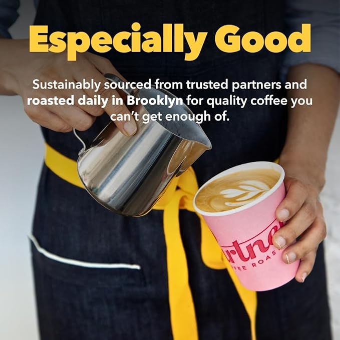 PARTNERS COFFEE ROASTERS - Whole Bean Coffee (Elevate - Espresso, Medium Roast) 12oz - Well-Balanced, Comfortable Espresso - Red Apple, Caramel, Pecan Pie - Coffee Beans - Roasted in New York City