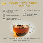 Load image into Gallery viewer, English Breakfast Tea, Organic Loose Leaf Black Tea – Robust, Full-Bodied, Classic Blend – Drink Hot or Iced – 4 oz Resealable Bag (Makes 50 Cups) – The Elegant Elephant