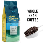 Load image into Gallery viewer, Door County Coffee Chocolate Cherry Flavored Whole Bean - 10 oz Bag - Medium Roast - 100% Specialty Arabica - Flavored Gourmet - Chocolate Cherry